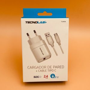 Cargador iPhone USB Carga Rápida 2.4A Tecnolab®