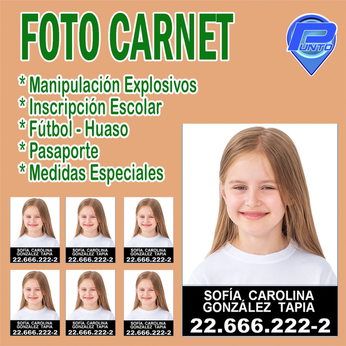 Foto Carnet Bienvenidos A Punto Servicios Tu Solución 5323